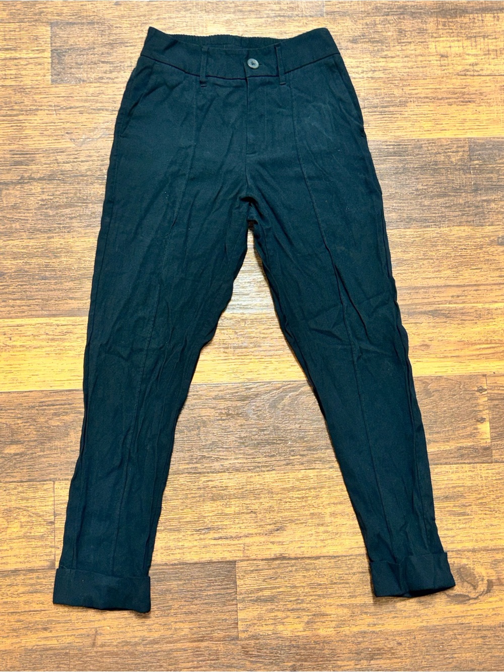 a new day Black Men's Tapered Dress Pants